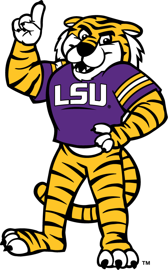 LSU Tigers 2006-2014 Mascot Logo diy DTF decal sticker